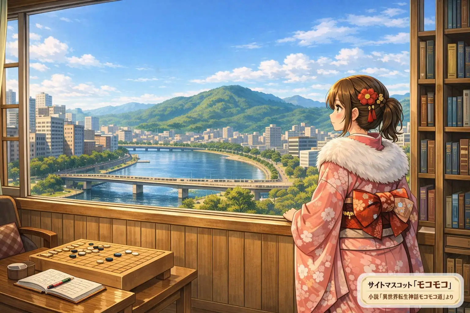 将棋の女流棋士になり切るモコモコ