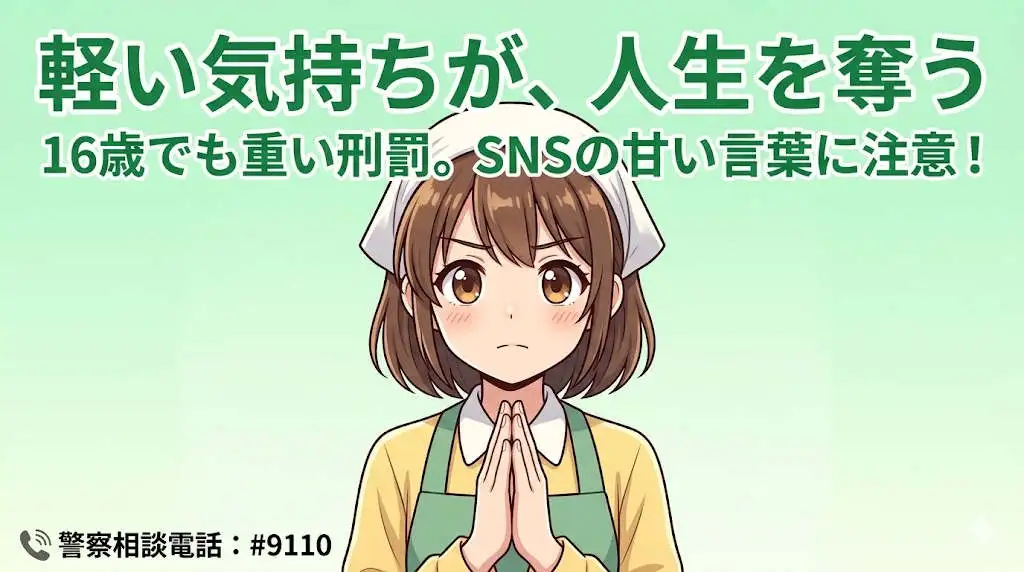犯罪は絶対ダメと主張するモコモコ
