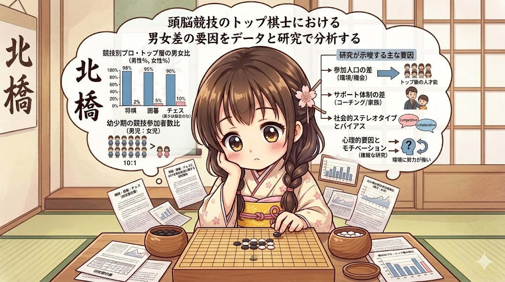 なぜ囲碁・将棋・チェスのトップ棋士は男性ばかりなのか？データと研究から読み解く頭脳競技の男女差