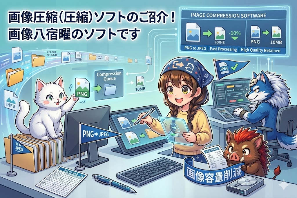 【無料：画像圧縮ツール】PNG→JPEG変換・リサイズ・軽量化がブラウザで完結