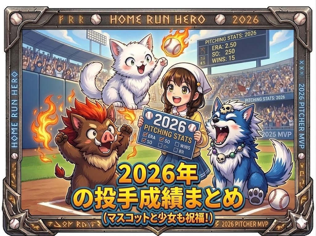【2026】大谷翔平の先発登板の投手成績まとめ【WBCメジャー】