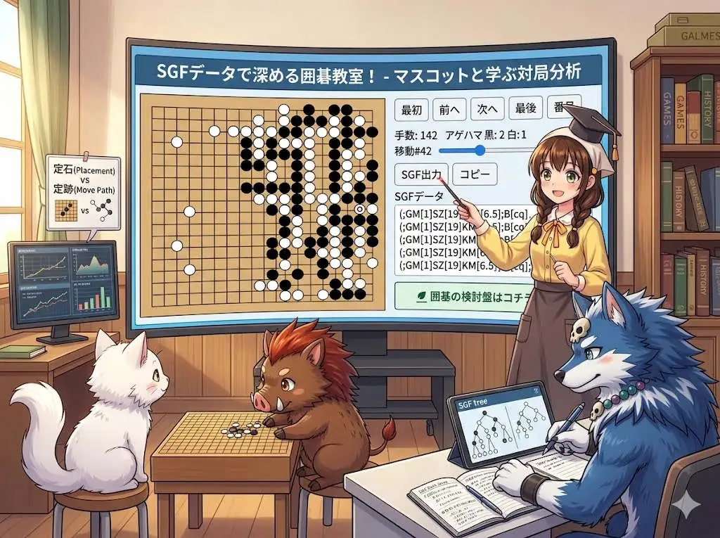 SGF掲示板-野狐囲碁の棋譜で検討