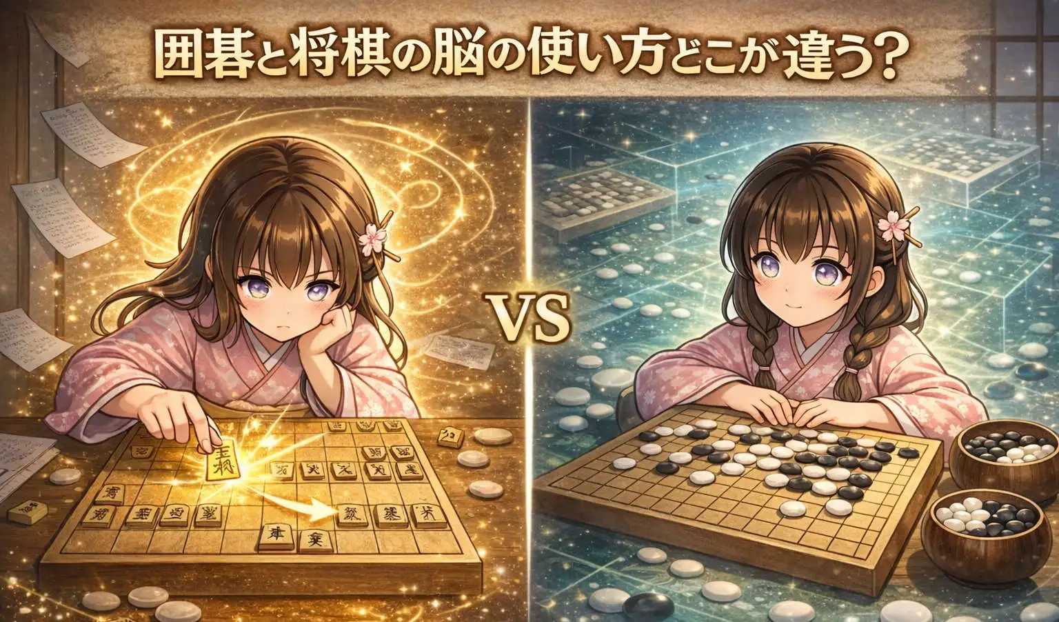 囲碁と将棋の脳の使い方はどこが違う？