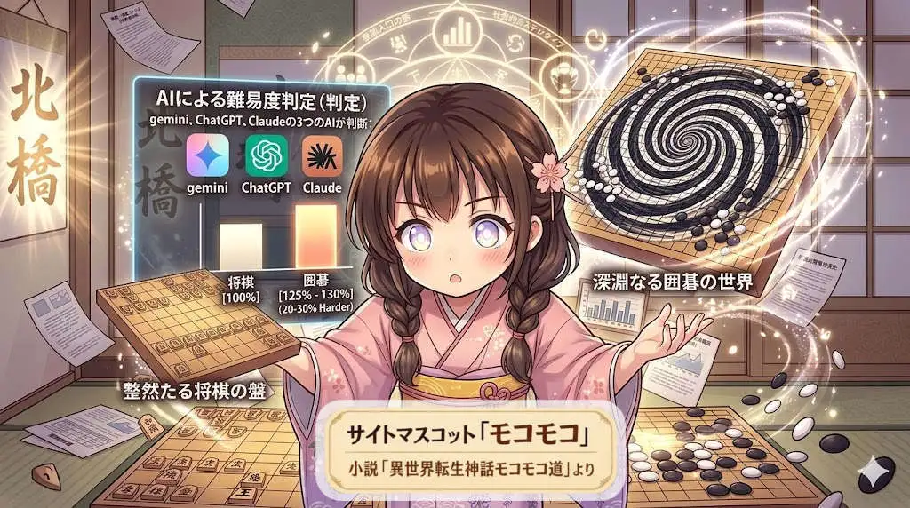 モコモコ「囲碁と将棋どっちが難しい？」