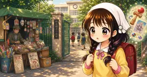 小学校の校門前で変なおもちゃを売っていた人たちの正体とは？