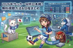 【2026年サッカーW杯】日本代表の試合日程＆無料視聴方法まとめ！トーナメント表も解説